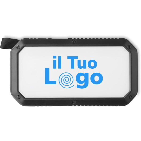 Caricabatterie solare Nero - personalizzabile con logo