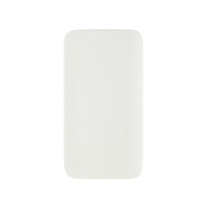 Caricabatterie sottile Fluxo 65W GAN con conettori RCS bianco - personalizzabile con logo