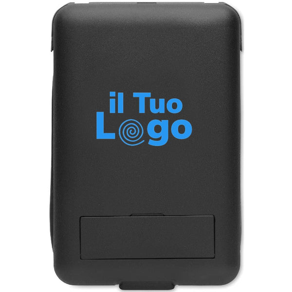 Caricabatterie wireless 15W Nero - personalizzabile con logo