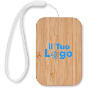 Caricabatterie wireless da 15 W 3in1 natural - personalizzabile con logo