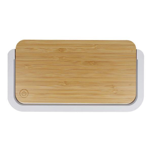 Caricabatterie wireless da 15 W con lampada LED dimmerabile natural - personalizzabile con logo