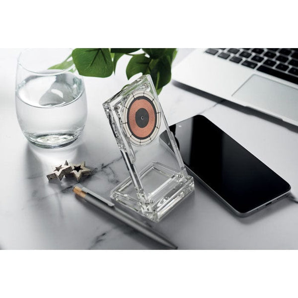 Caricabatterie wireless in acrilic Trasparente - personalizzabile con logo