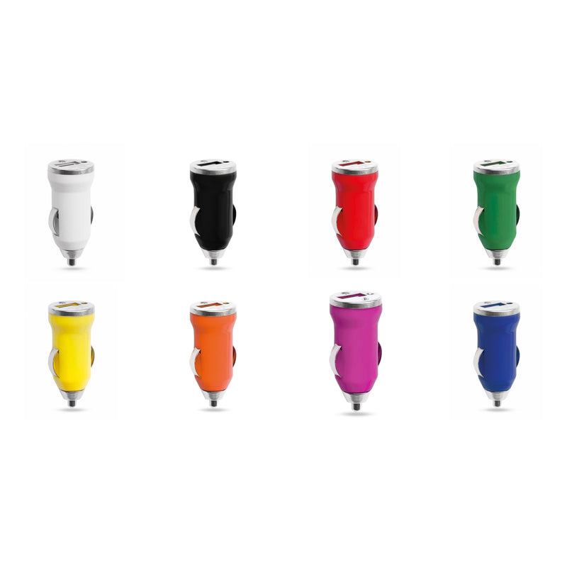 Caricatore Auto USB Hikal Colore: rosso, giallo, verde, blu, bianco, nero, fucsia, arancione €0.28 - 4210 ROJ