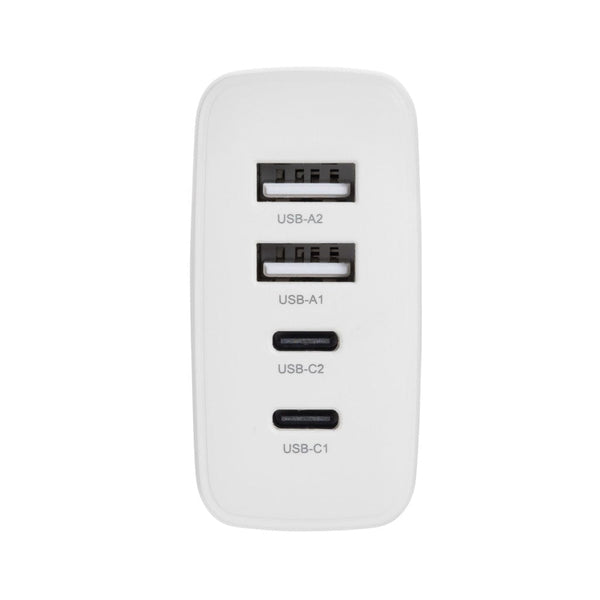 Caricatore da viaggio type C TravelCharge Pro in rABS RCS bianco - personalizzabile con logo