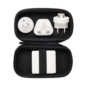 Caricatore da viaggio type C TravelCharge Pro in rABS RCS bianco - personalizzabile con logo
