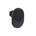 Caricatore magnetico 15W da auto PowerCruze in rPlastica RCS nero - personalizzabile con logo