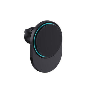 Caricatore magnetico 15W da auto PowerCruze in rPlastica RCS nero - personalizzabile con logo