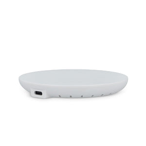 Caricatore rapido wireless da 15 W con indicatore LED Bianco - personalizzabile con logo