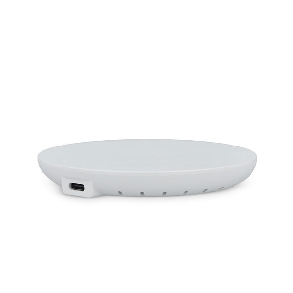 Caricatore rapido wireless da 15 W con indicatore LED Bianco - personalizzabile con logo