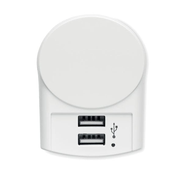 Caricatore Skross Euro USB(2xA) bianco - personalizzabile con logo