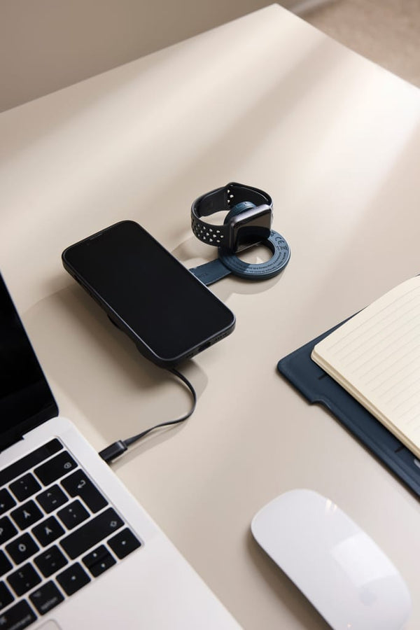 Caricatore wireless 2in1 da viaggio 15W VINGA Baltimore - personalizzabile con logo