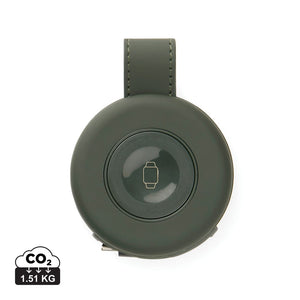 Caricatore wireless 2in1 da viaggio 15W VINGA Baltimore verde - personalizzabile con logo