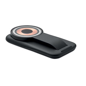 Caricatore wireless 3 in 1 da 15 W Nero - personalizzabile con logo