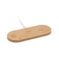 Caricatore wireless 3in1. 15 W natural - personalizzabile con logo