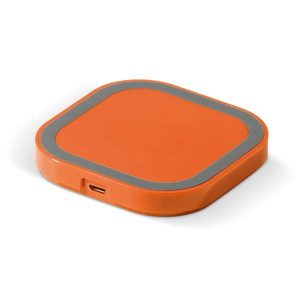 Caricatore Wireless 5W Arancione - personalizzabile con logo