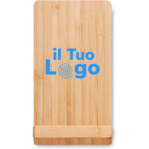 Caricatore wireless e p.penna beige - personalizzabile con logo