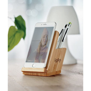 Caricatore wireless e p.penna beige - personalizzabile con logo