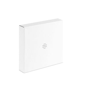 Caricatore wireless in bamboo e alluminio beige - personalizzabile con logo