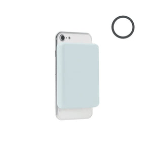Caricatore wireless magnetico 1 blu - personalizzabile con logo