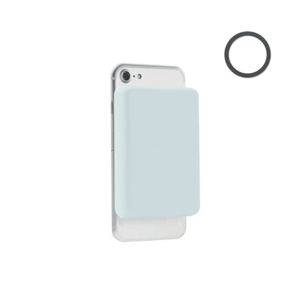 Caricatore wireless magnetico 1 blu - personalizzabile con logo