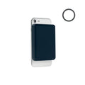 Caricatore wireless magnetico 1 blu navy - personalizzabile con logo