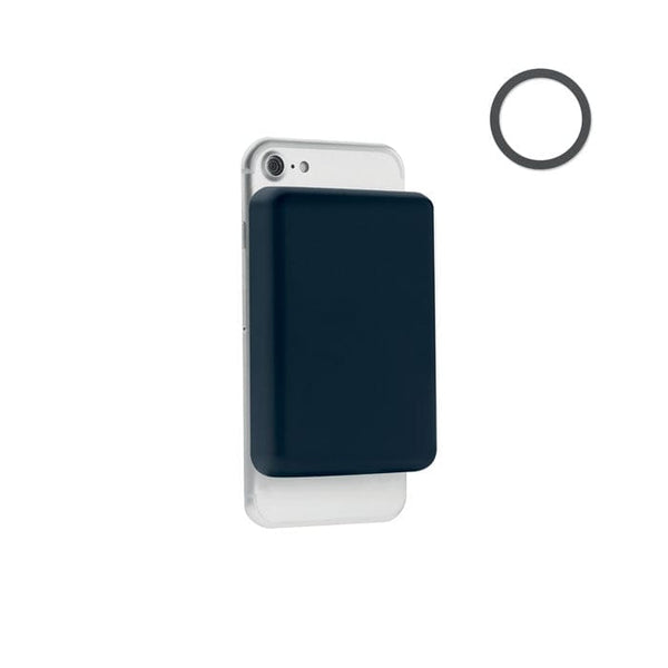 Caricatore wireless magnetico 1 blu navy - personalizzabile con logo
