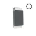Caricatore wireless magnetico 1 grigio - personalizzabile con logo