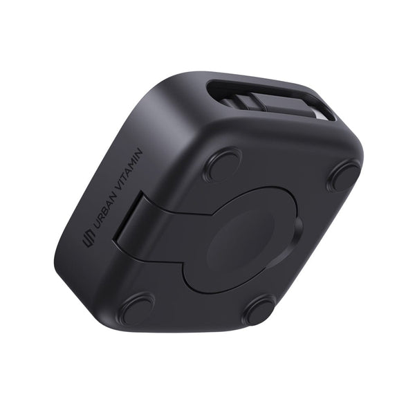 Caricatore wireless magnetico 2in1 15W Urban Vitamin Goleta nero - personalizzabile con logo