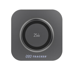 Caricatore wireless magnetico ultra veloce Quantum 25W grigio - personalizzabile con logo