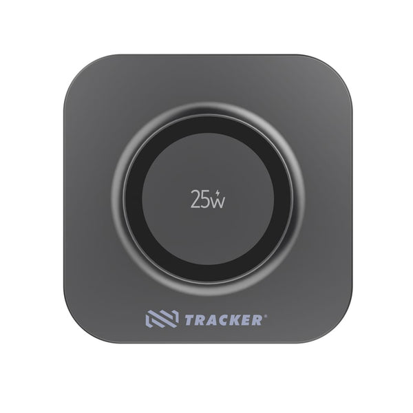 Caricatore wireless magnetico ultra veloce Quantum 25W grigio - personalizzabile con logo