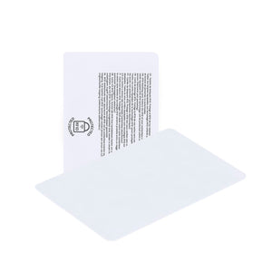 Carta di Blocco RFID Fatton bianco - personalizzabile con logo