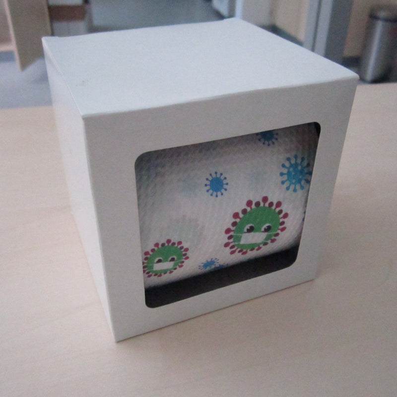Carta igienica personalizzata SIngolo in box di carta - personalizzabile con logo