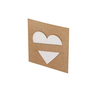 Carta Piantabile Cryar cuore - personalizzabile con logo