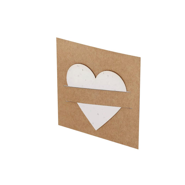 Carta Piantabile Cryar cuore - personalizzabile con logo