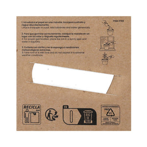 Carta Piantabile Cryar cuore - personalizzabile con logo