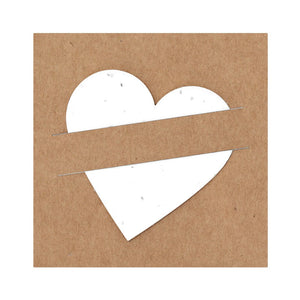 Carta Piantabile Cryar cuore - personalizzabile con logo