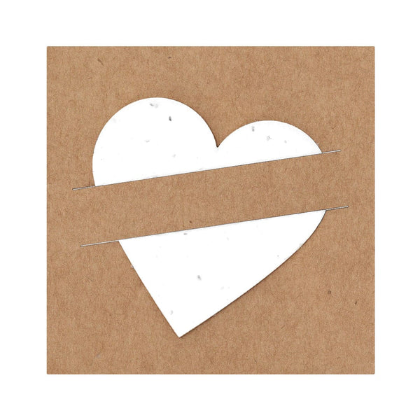 Carta Piantabile Cryar cuore - personalizzabile con logo