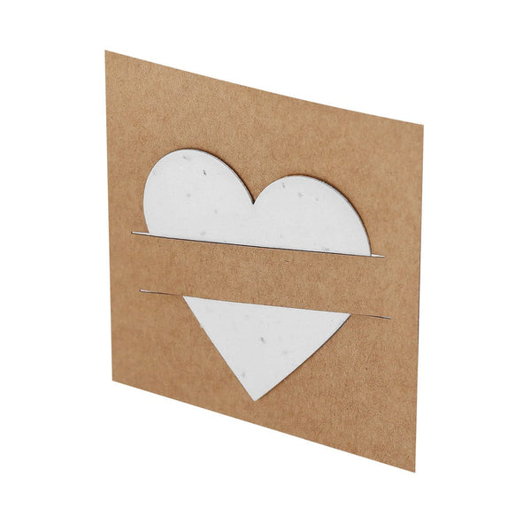 Carta Piantabile Cryar cuore - personalizzabile con logo