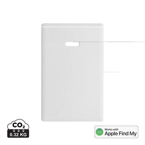 Carta tracker Findcard in rABS RCS bianco - personalizzabile con logo