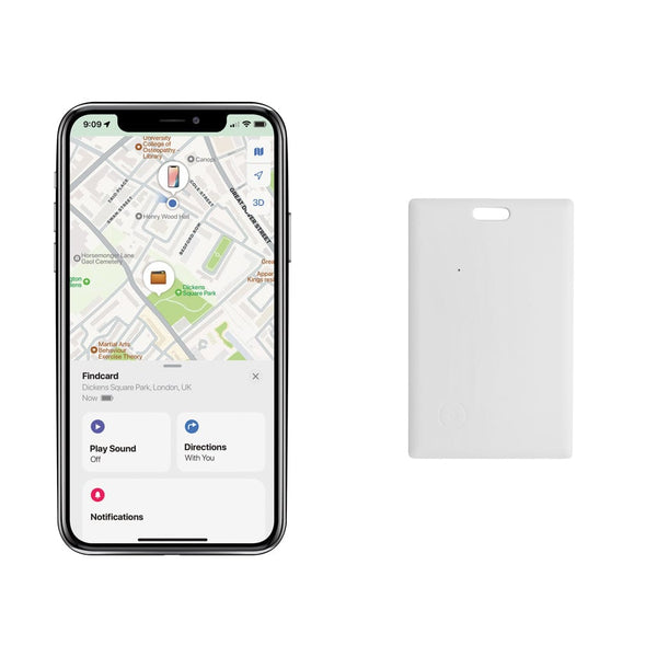 Carta tracker Findcard in rABS RCS bianco - personalizzabile con logo