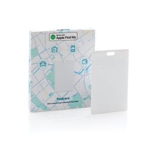 Carta tracker Findcard in rABS RCS bianco - personalizzabile con logo