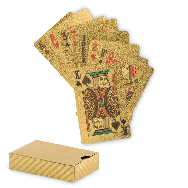 Carte da gioco impermeabili Oro - personalizzabile con logo