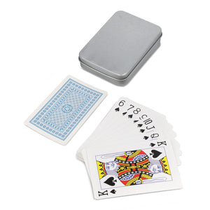 Carte da gioco in scatola di latta - personalizzabile con logo