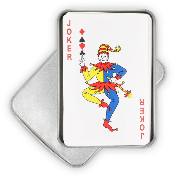 Carte da gioco in scatola di latta - personalizzabile con logo