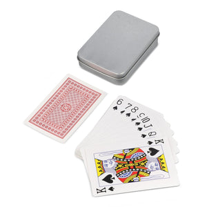 Carte da gioco in scatola di latta - personalizzabile con logo