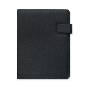 Cartella A4 con caricatore wireless Nero - personalizzabile con logo