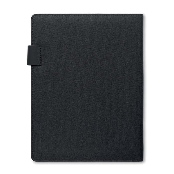 Cartella A4 con caricatore wireless Nero - personalizzabile con logo