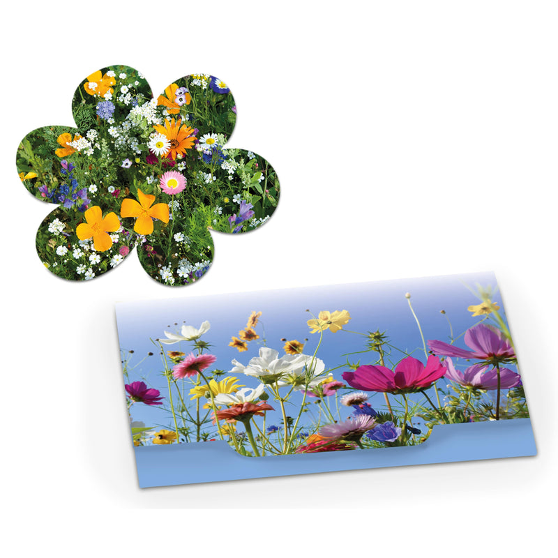 Cartolina Fiore Piantabile - personalizzabile con logo