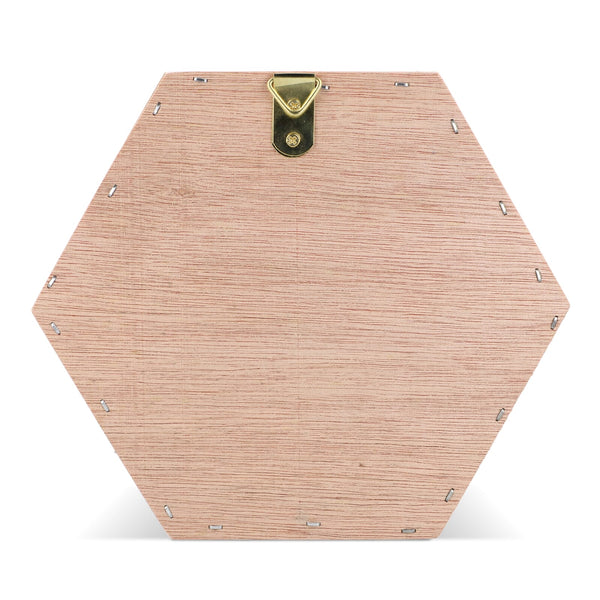 Casetta per api in legno FSC esagonale natural - personalizzabile con logo
