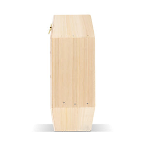 Casetta per api in legno FSC esagonale natural - personalizzabile con logo